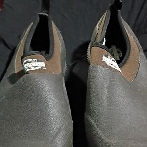 Men's Black and Brown Waterproof Boots